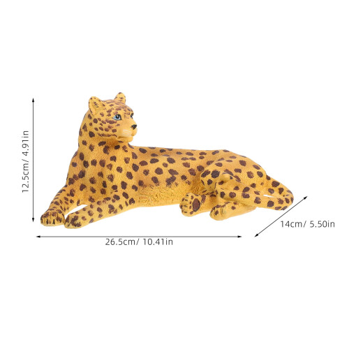 Hartsileopardiveistos 26,5 cm kodinsisustus 1