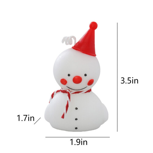 Snögubbe Aromaterapiljus Vitt 1 st 1
