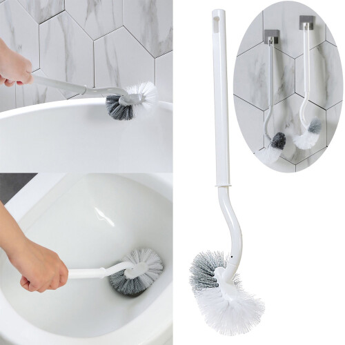 Gebogene Toilettenbürste mit S-förmigem Design, ABS/PP 1