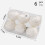 Christmas Tree Ornaments White Glitter Foam 6 pcs 3 in 3