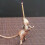 Museformet røgelsesholder i legering, brun 3