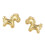 Boucles d'oreilles en alliage d'animaux, accessoire de bijoux-Or 1