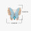 Épingle à bijoux papillon en strass élégante pour des-Bleu 4