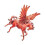 Stilvolle Pferdebrosche, niedliches Tierdesign, chinesisches-Rot 1