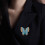 Épingle à bijoux papillon en strass élégante pour des-Bleu 6