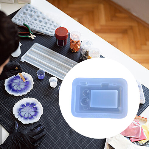 Vintage Camera Accent Silicone Mold With Easy Release Feature 1