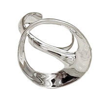 Stackable Black Onyx Fashion Ring With Adjustable Opening-1