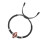 Sturdy Black Cord Adjustable Bracelet Great for Workouts-Rugby1 1