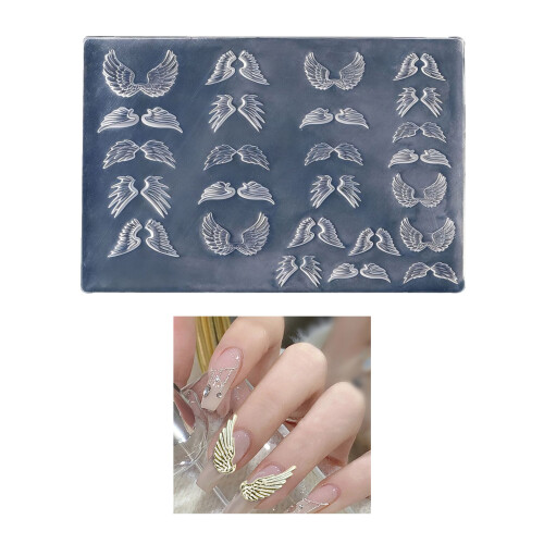 Flexible Nails Mould Wing Shape Nails Art Template Moulds 1