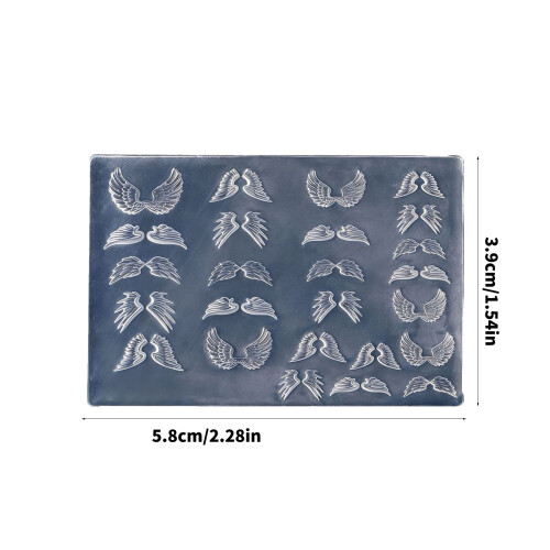 Flexible Nails Mould Wing Shape Nails Art Template Moulds 2