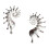 Boucles d'oreilles à clous conque sans date, fabriquées en 5