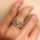 Practical Copper Heart Ring Sparkling Rings Hollow Craft-6 3