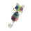 Broche en cristal de chaton mignon, accessoire élégant en-B 1