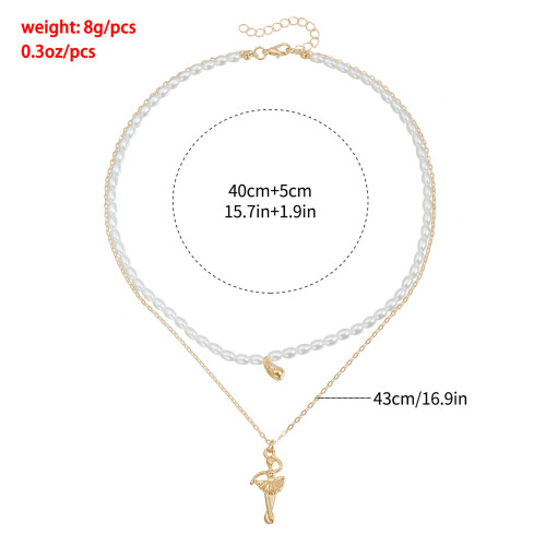 Delicate Ballet Themed Jewelry Adjustable Length Chain 2