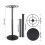 Metal Art Display Rack Adjustable Height Rotation for 5