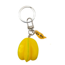 Adorable Fruit Shaped Keychain Novelty Gift For-carambola