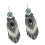 Bohemian Metal Drop Earrings Delicate Craftsmanship-Blue 1
