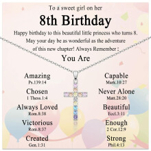 Trendy Colorful Crucifix Pendant Chain Stainless Steel Neck-F.