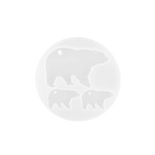 Moule créatif en Silicone en forme d'animal, pour bijoux,-ours
