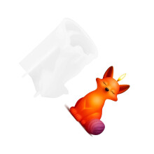Practical Figurine Molds Foxes Shape Handmade-pattern 1
