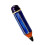 Unique Geometric Pencil Enamel Brooch Alloy Materials-Blue 1