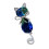Broche d'inspiration féline avec strass, Badge de Construction-C 1
