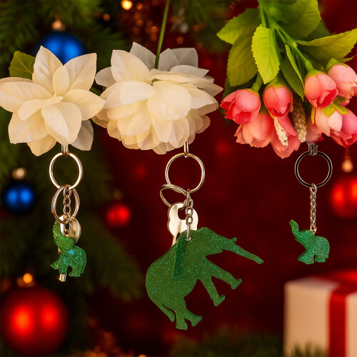 Moule à pendentif en Silicone en forme d'animal, pour-éléphant 2