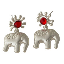 Boucles d'oreilles Design éléphant robuste, bijoux en-Argent