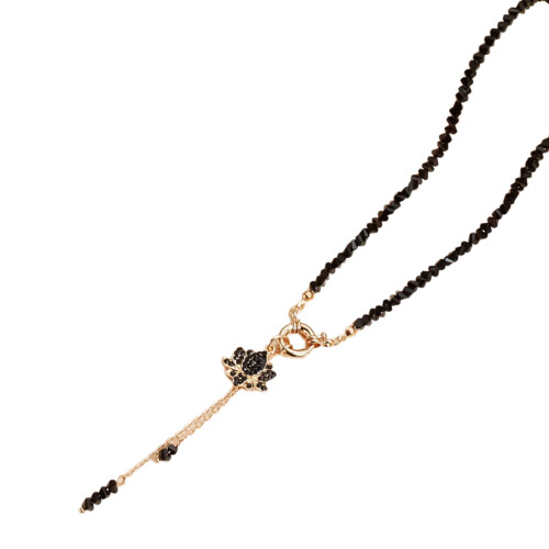 Simple And Minimalist Triangular Flower Necklace With-2