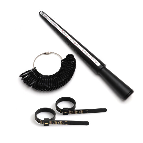 Adjustable Ring Sizer Band Plastic Finger Measurement Tool-1
