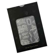 Portable 72g Nail Design Plate Wedding Party Manicure Tool Metal