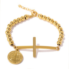 Faith Inspired Copper Materials Bead Bracelet Incorporating
