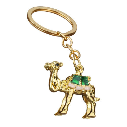 Perfektes Geschenk als Kamel-Schlüsselanhänger für-Goldgrün
