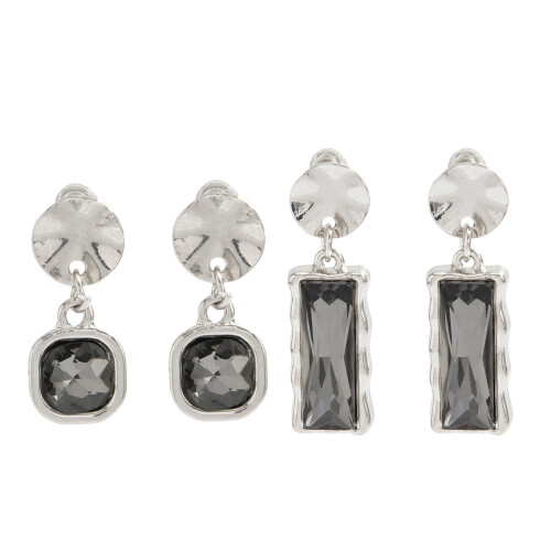 Fashion Statement Acrylic Drop Earrings with Geometric-1 1