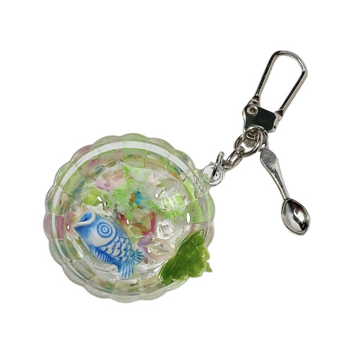 Creative Miniature Ice Bucket Keychain With Realistic-Green