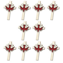 10 STKS Vrede Vogel Broche Pin Legering Ontwerp-Zilverrood