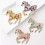 Elegante Cartoon-Pferdebrosche mit Emaille-Finish und-Rosa 5