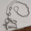 Surfaces lisses teckel pendentif ton argent perlé pull chaîne 7