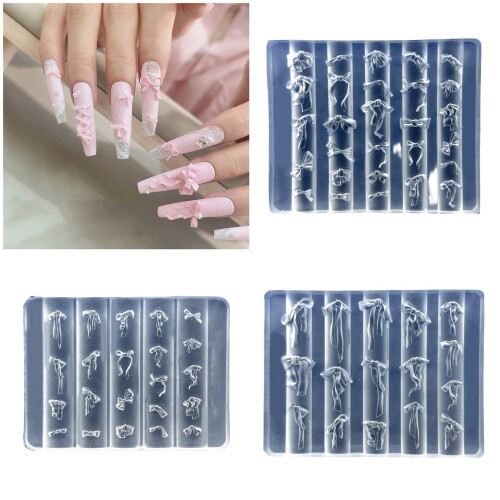 Multifuntional Nail Mold Nail Styling Mold Bowknot Theme-C655 2