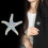 Broche à revers de sécurité en forme d'étoile de mer, strass 2