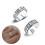 Fashion Statement Playing Card Ring Open Square Retro Hip-A01 3