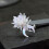 Sturdy Copper Adjustable Rings with Night Bloomings Cereus 7