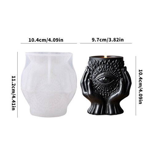 Versatile Silicone Protective Eye Planter Mold Suitable for 2