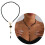 Simple And Minimalist Triangular Flower Necklace With-2 3