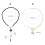 Simple And Minimalist Triangular Flower Necklace With-2 4