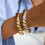 Elegant Twisted Open Bangle Stainless Steel-JDB0106008PS 2