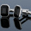 Pair of Compact Silver 1.6cm by 1.2cm Cufflinks Highlighting 4