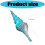 Vintage Conch Brooch Elegant Rhinestones Design-Blue 4