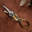 Intricate Insect Keychain Jewelry Grade Copper Construction 4