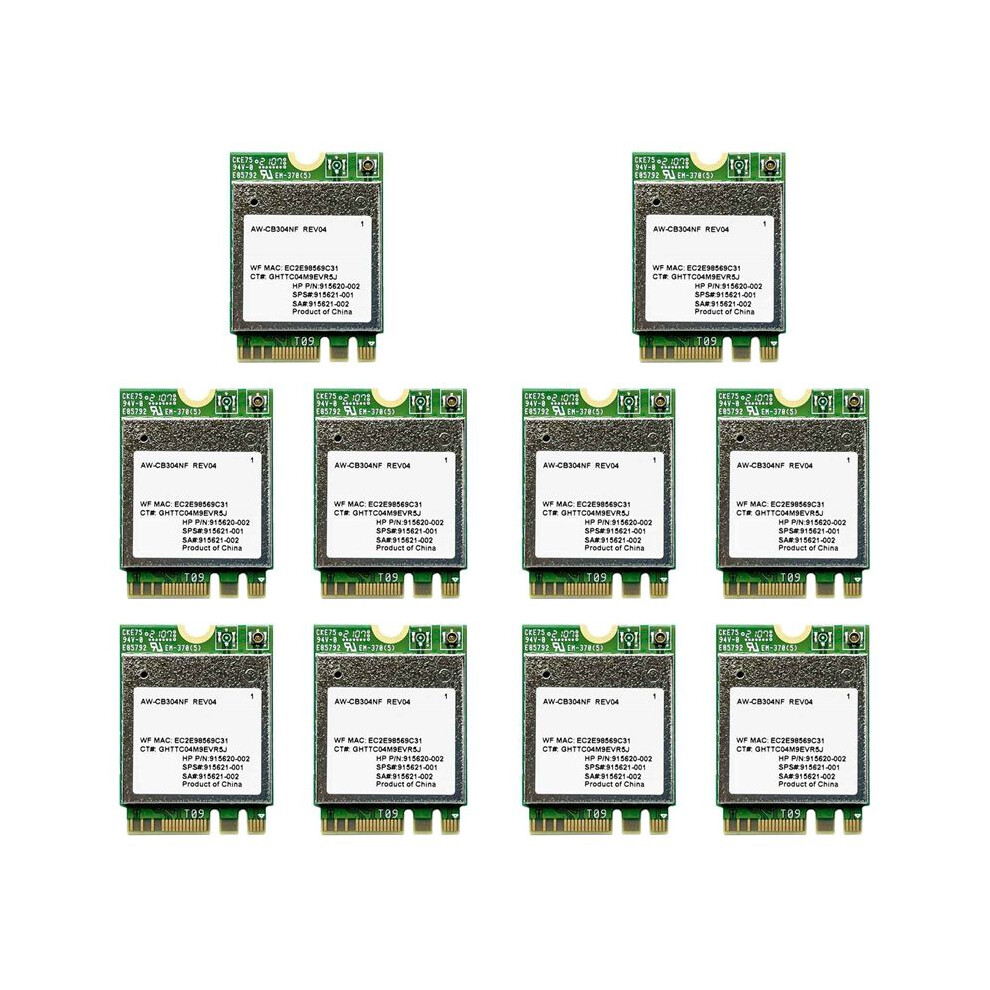 10X Aw-Cb304nf Rtl8821ce Wireless Network Card 2.4G/5G Dual Band 4.2 433Mbps 802.11Ac Laptop Ipc Network Card 6031612535448